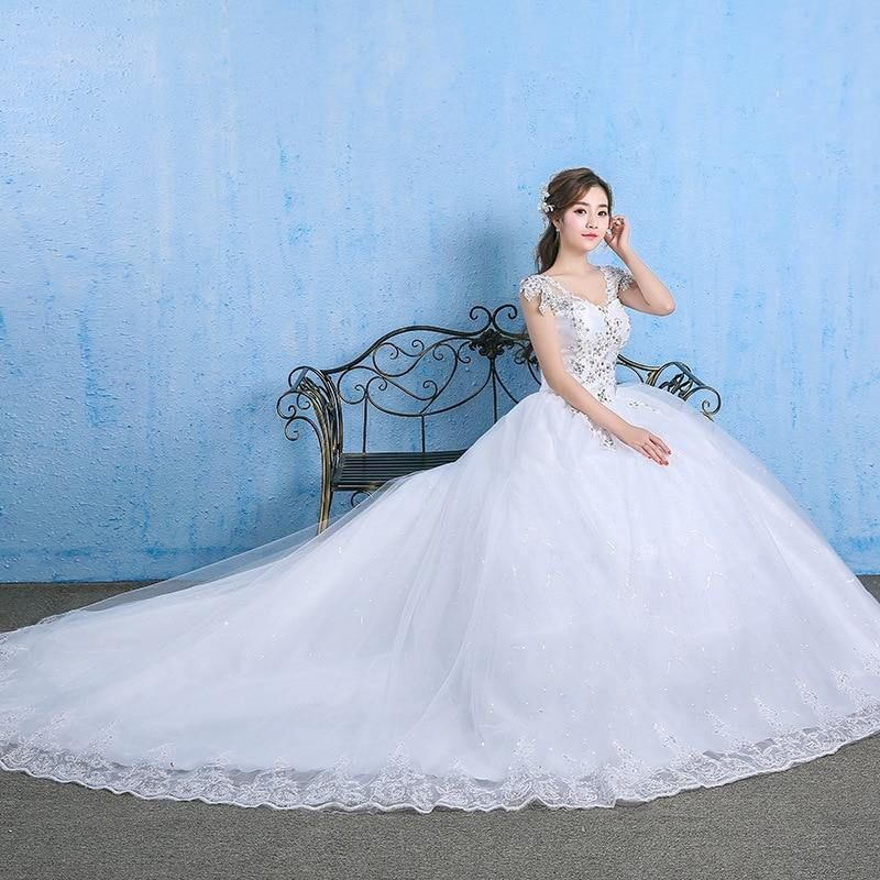 Luxury Wedding Dress Elegant Appliques Gown
