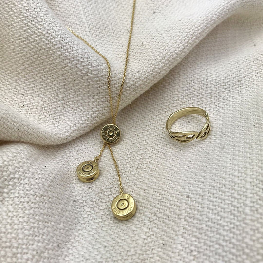 Recycled Brass Leaf Ring - Handcast Cambodian Bombshell Jewelry, Adjustable