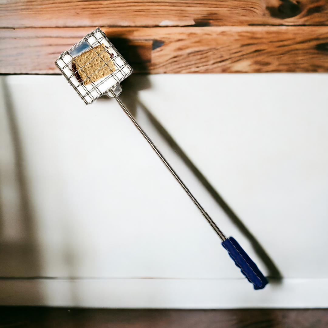 Stainless Steel Grilling Basket Folding Campfire Grill with Locking Handle