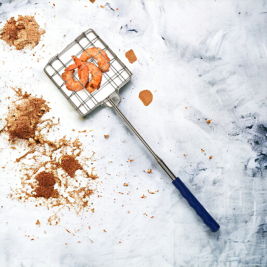 Stainless Steel Grilling Basket Folding Campfire Grill with Locking Handle