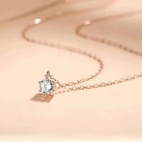 Sterling Silver 925 Moissanite Jewelry Set 2.5CT D Color Necklace Earrings