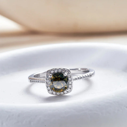 Sterling Silver 3-Piece Moissanite Jewelry Set 1ct Necklace Ring Earrings