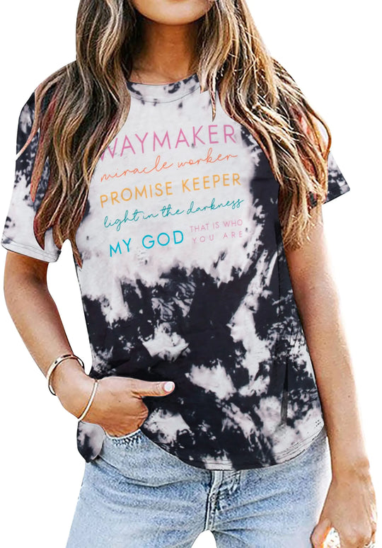 Womens Christian Shirts Faith Religious Gift Tshirt Casual Christians Inspirational Short Sleeve Tops